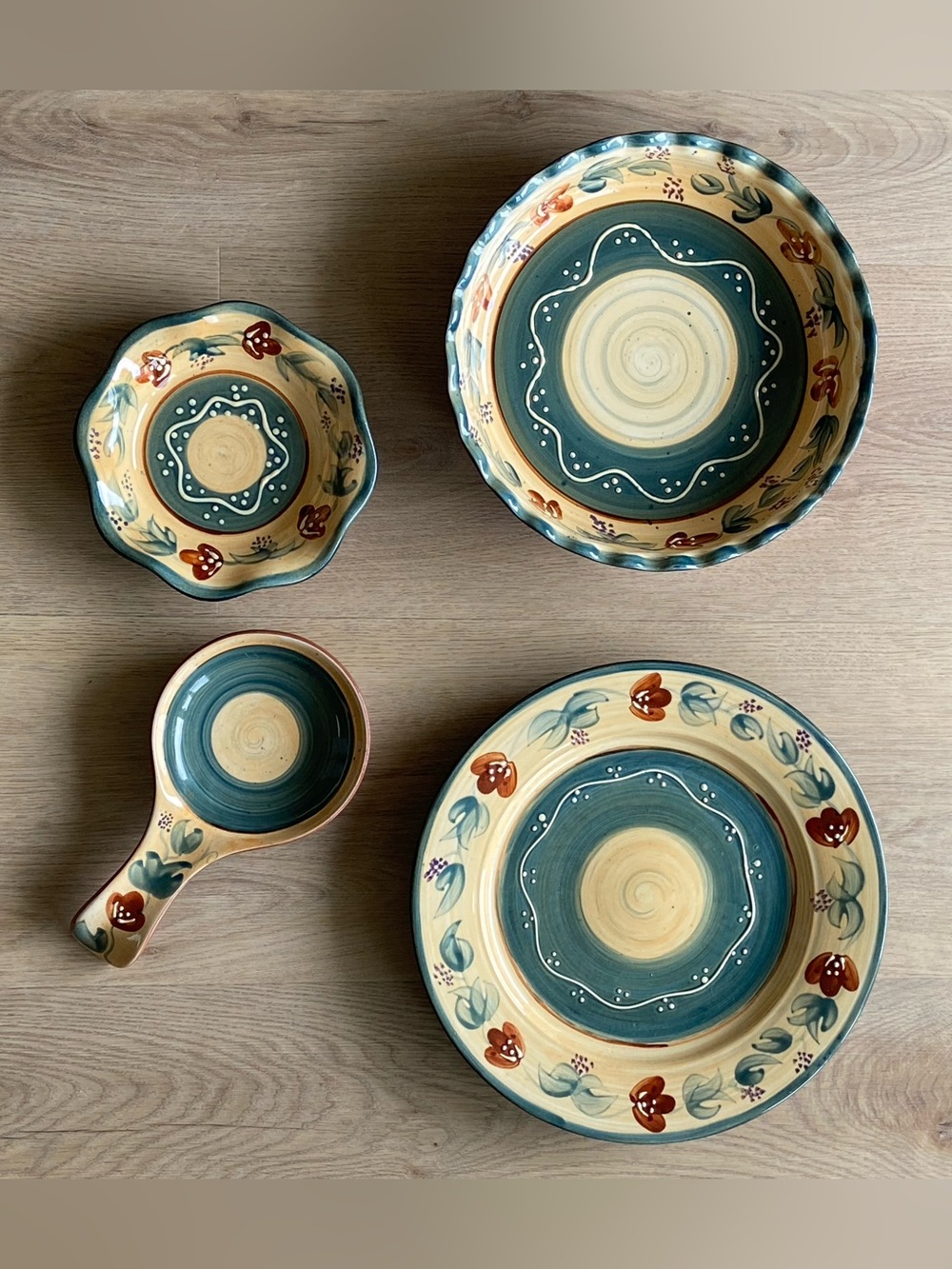 Provence Collection Hand-Painted Earthenware Set